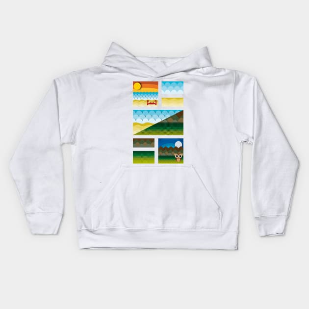 Forest and beach Kids Hoodie by Raphoto1